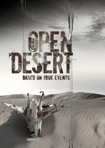 Filmplakat „Open Desert“: Wüste mit totem Baumstumpf